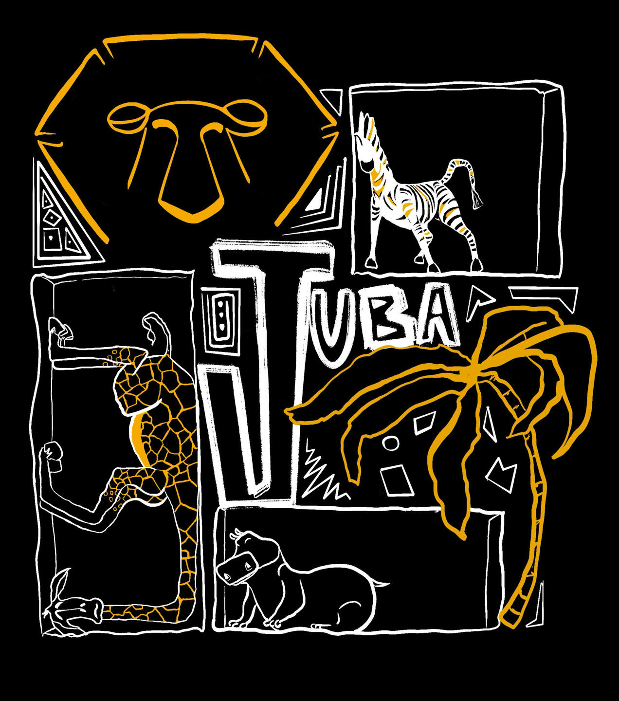 Juba - estampa para camisa de uma equipe de gincana